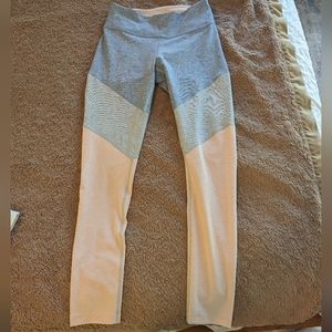 Outdoor voices leggings small pink, blue and gray NWOT